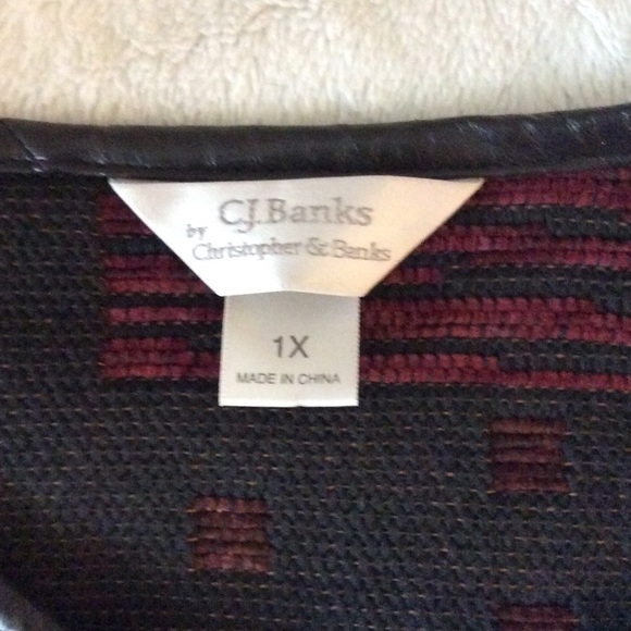 ✅2x Host Pick✅ C.J. Banks Zip Up Blazer, Size 1X - Picture 3 of 7